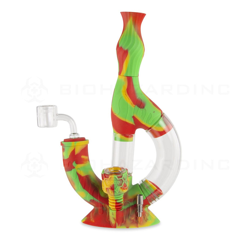 OOZE® | 4-in-1 ECHO Hybrid Silicone Nectar Collector & Water Pipe | Rasta