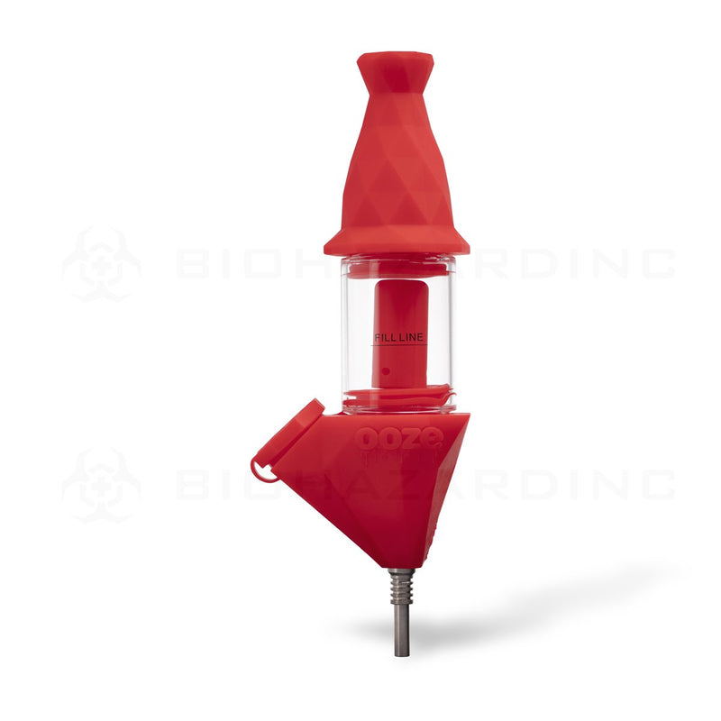 OOZE® | 4-in-1 BECTAR Silicone Nectar Collector & Water Bubbler | Scarlet