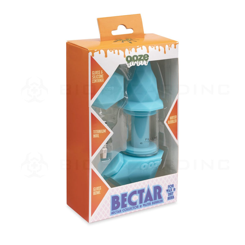 OOZE® | 4-in-1 BECTAR Silicone Nectar Collector & Water Bubbler | Aqua Teal