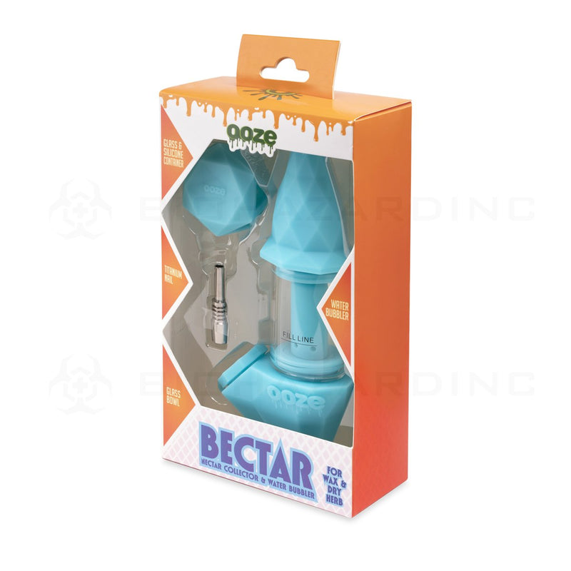 OOZE® | 4-in-1 BECTAR Silicone Nectar Collector & Water Bubbler | Aqua Teal