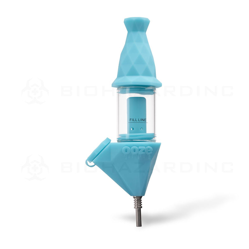 OOZE® | 4-in-1 BECTAR Silicone Nectar Collector & Water Bubbler | Aqua Teal