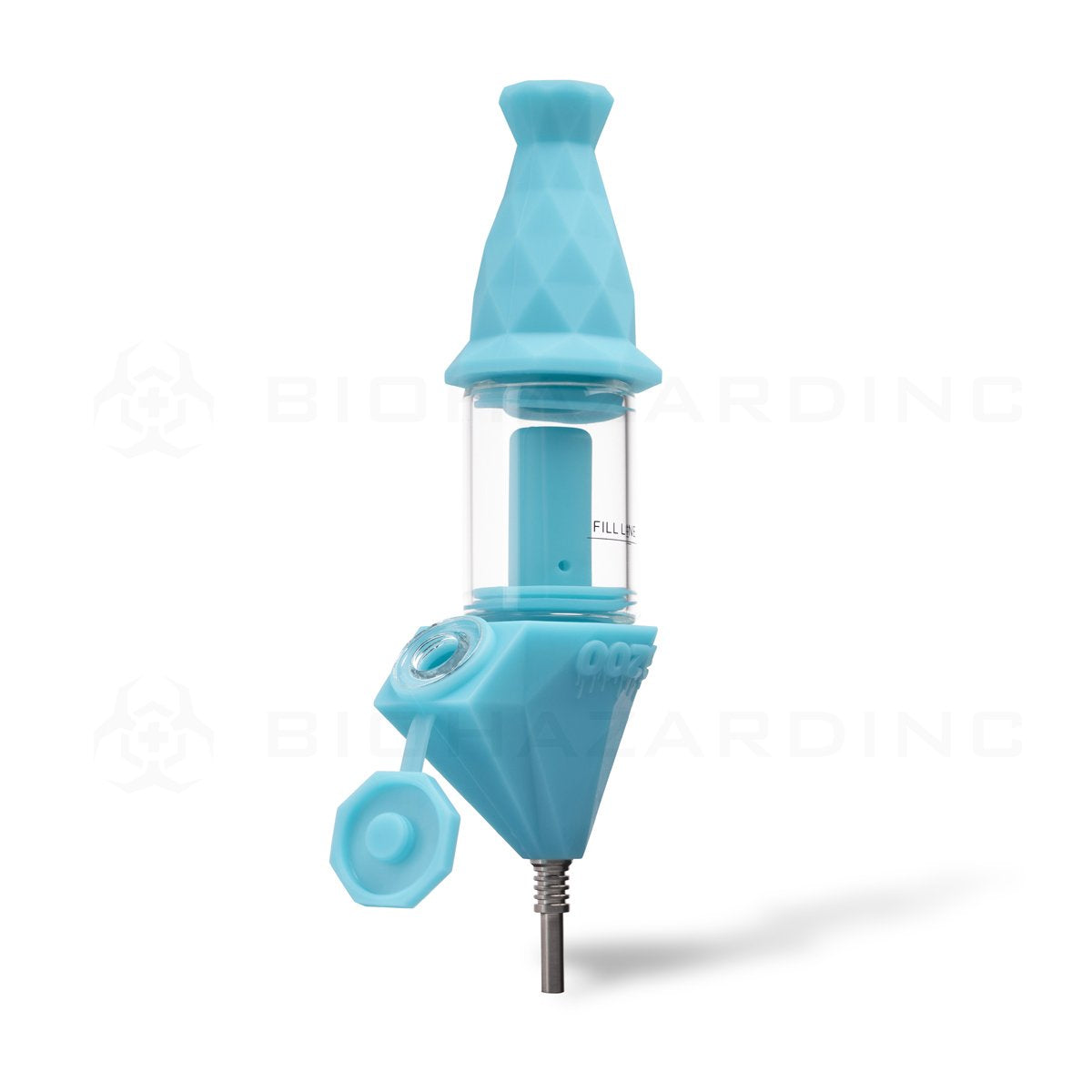 OOZE® | 4-in-1 BECTAR Silicone Nectar Collector & Water Bubbler | Aqua Teal