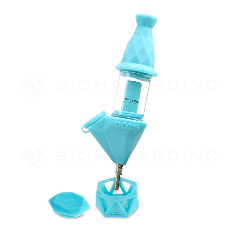 OOZE® | 4-in-1 BECTAR Silicone Nectar Collector & Water Bubbler | Aqua Teal