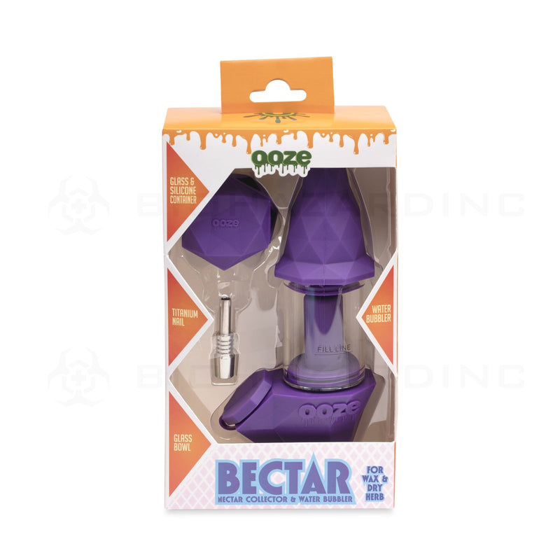 OOZE® | 4-in-1 BECTAR Silicone Nectar Collector & Water Bubbler | Ultra Purple