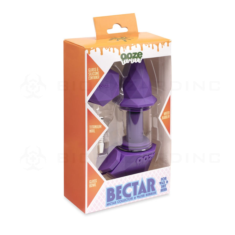 OOZE® | 4-in-1 BECTAR Silicone Nectar Collector & Water Bubbler | Ultra Purple