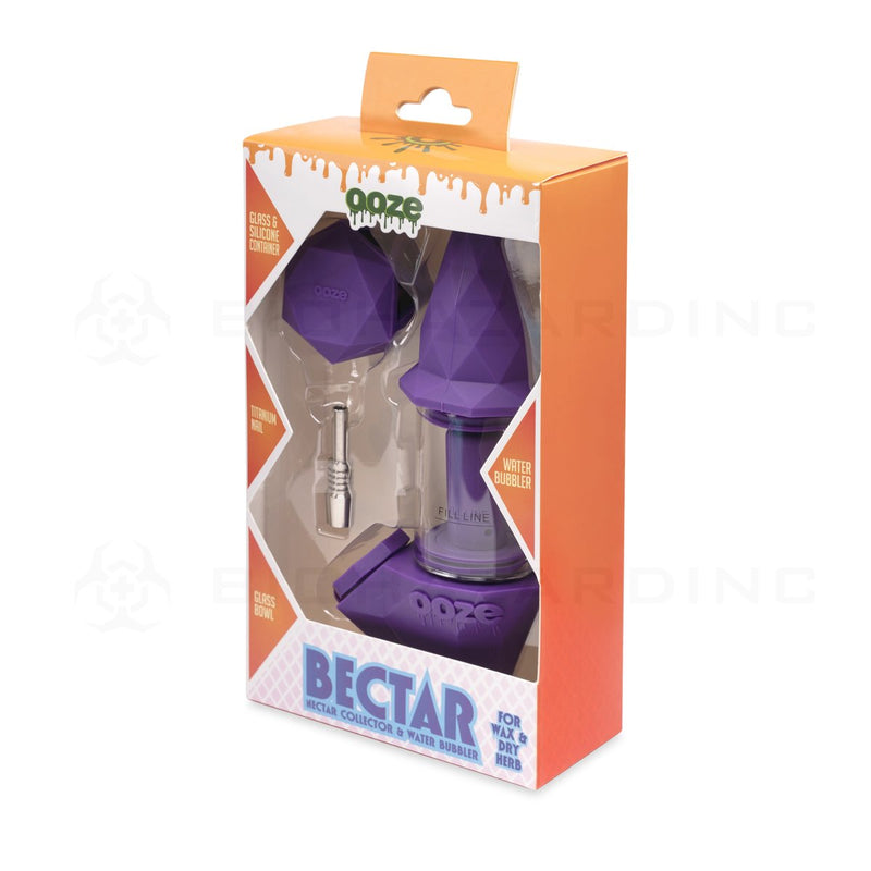 OOZE® | 4-in-1 BECTAR Silicone Nectar Collector & Water Bubbler | Ultra Purple