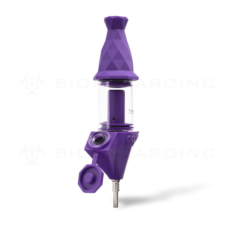 OOZE® | 4-in-1 BECTAR Silicone Nectar Collector & Water Bubbler | Ultra Purple