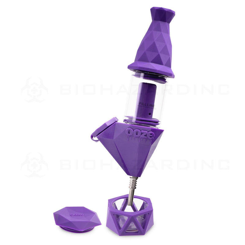 OOZE® | 4-in-1 BECTAR Silicone Nectar Collector & Water Bubbler | Ultra Purple