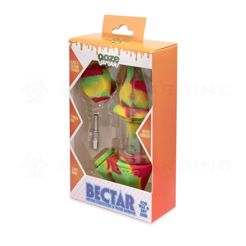 OOZE® | 4-in-1 BECTAR Silicone Nectar Collector & Water Bubbler | Rasta