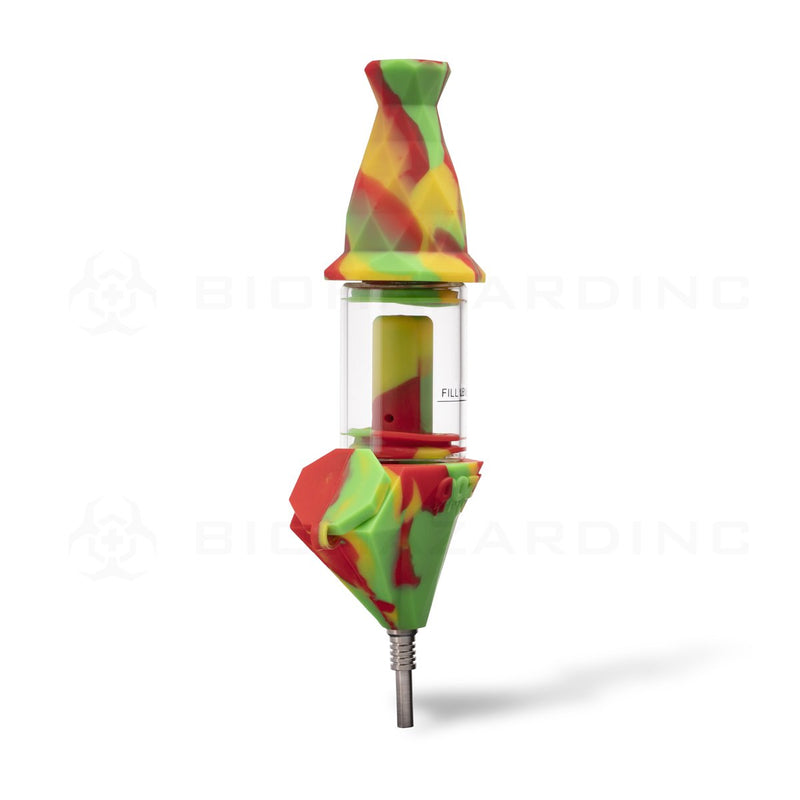 OOZE® | 4-in-1 BECTAR Silicone Nectar Collector & Water Bubbler | Rasta