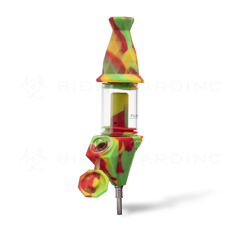 OOZE® | 4-in-1 BECTAR Silicone Nectar Collector & Water Bubbler | Rasta