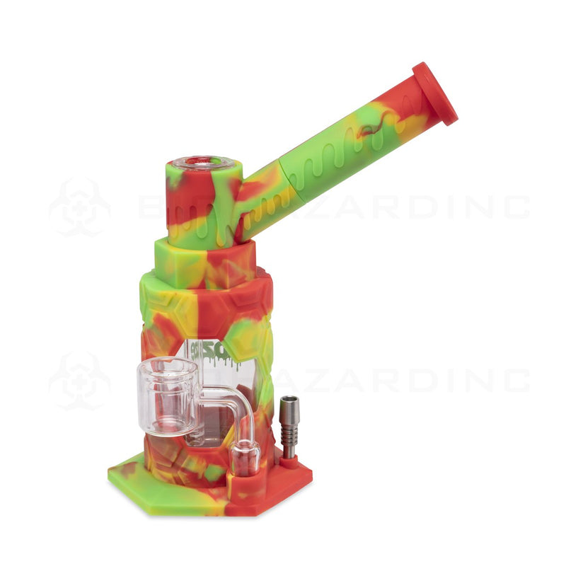 OOZE® | 4-in-1 MOJO Hybrid Silicone Nectar Collector & Water Pipe | Rasta