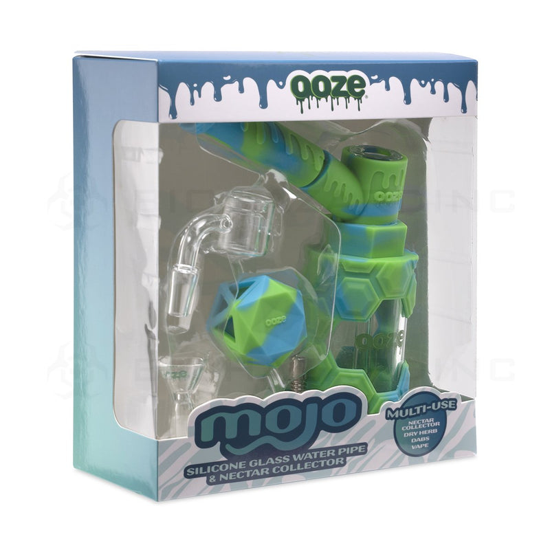 OOZE® | 4-in-1 MOJO Hybrid Silicone Nectar Collector & Water Pipe | Spring Rain