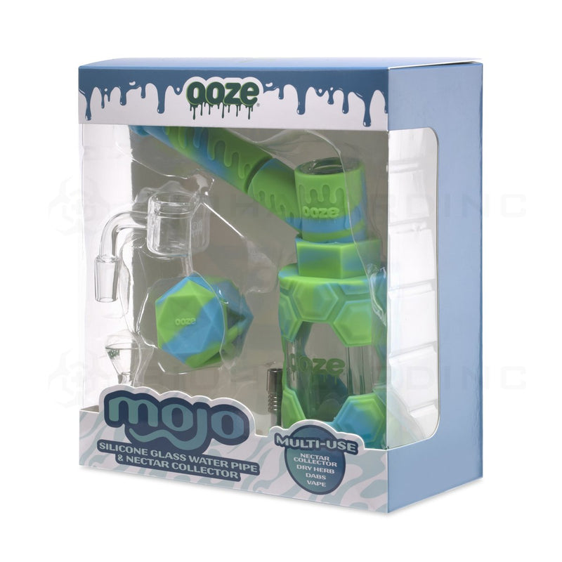 OOZE® | 4-in-1 MOJO Hybrid Silicone Nectar Collector & Water Pipe | Spring Rain