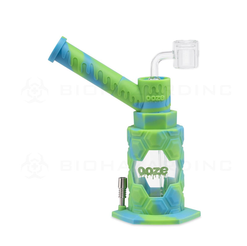 OOZE® | 4-in-1 MOJO Hybrid Silicone Nectar Collector & Water Pipe | Spring Rain