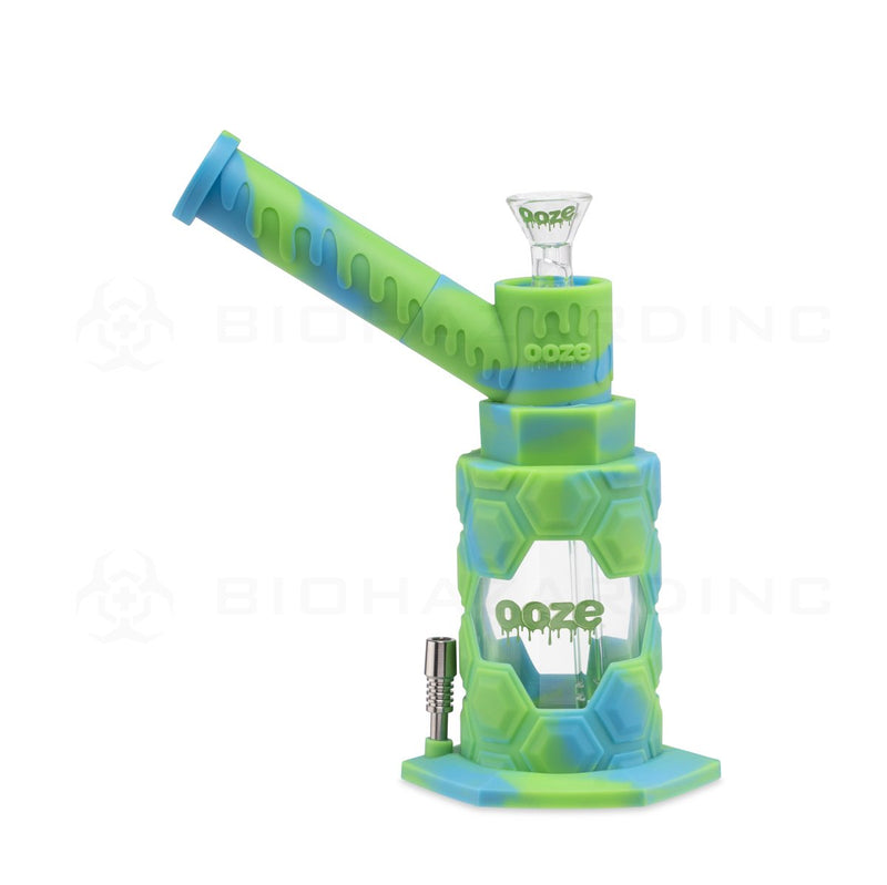 OOZE® | 4-in-1 MOJO Hybrid Silicone Nectar Collector & Water Pipe | Spring Rain