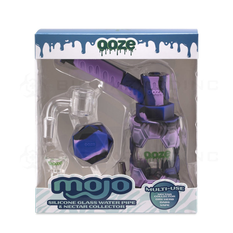 OOZE® | 4-in-1 MOJO Hybrid Silicone Nectar Collector & Water Pipe | Mystic Ink