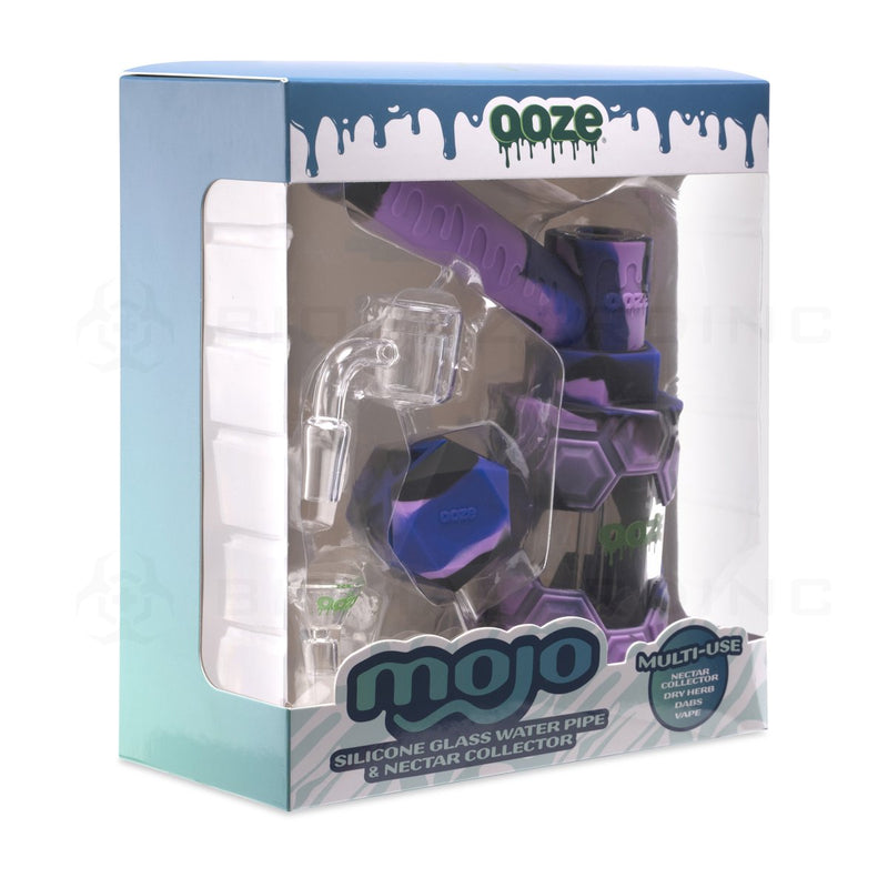 OOZE® | 4-in-1 MOJO Hybrid Silicone Nectar Collector & Water Pipe | Mystic Ink