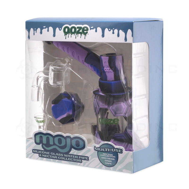 OOZE® | 4-in-1 MOJO Hybrid Silicone Nectar Collector & Water Pipe | Mystic Ink