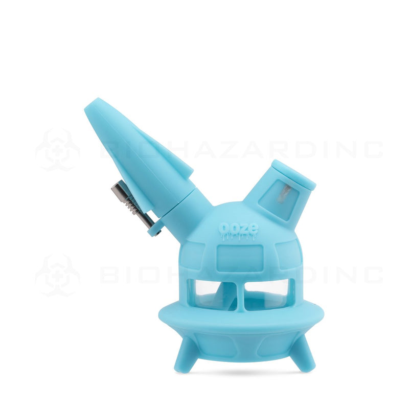 OOZE® | 4-in-1 UFO Hybrid Silicone Nectar Collector & Water Pipe | Aqua Teal