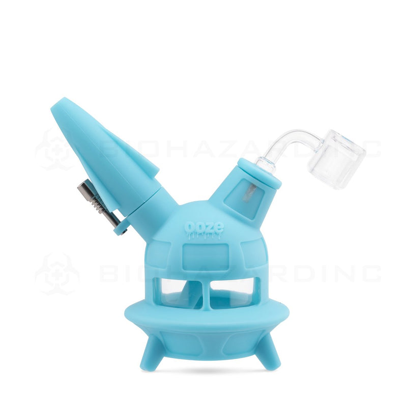 OOZE® | 4-in-1 UFO Hybrid Silicone Nectar Collector & Water Pipe | Aqua Teal