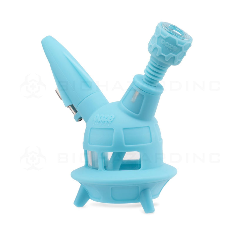 OOZE® | 4-in-1 UFO Hybrid Silicone Nectar Collector & Water Pipe | Aqua Teal