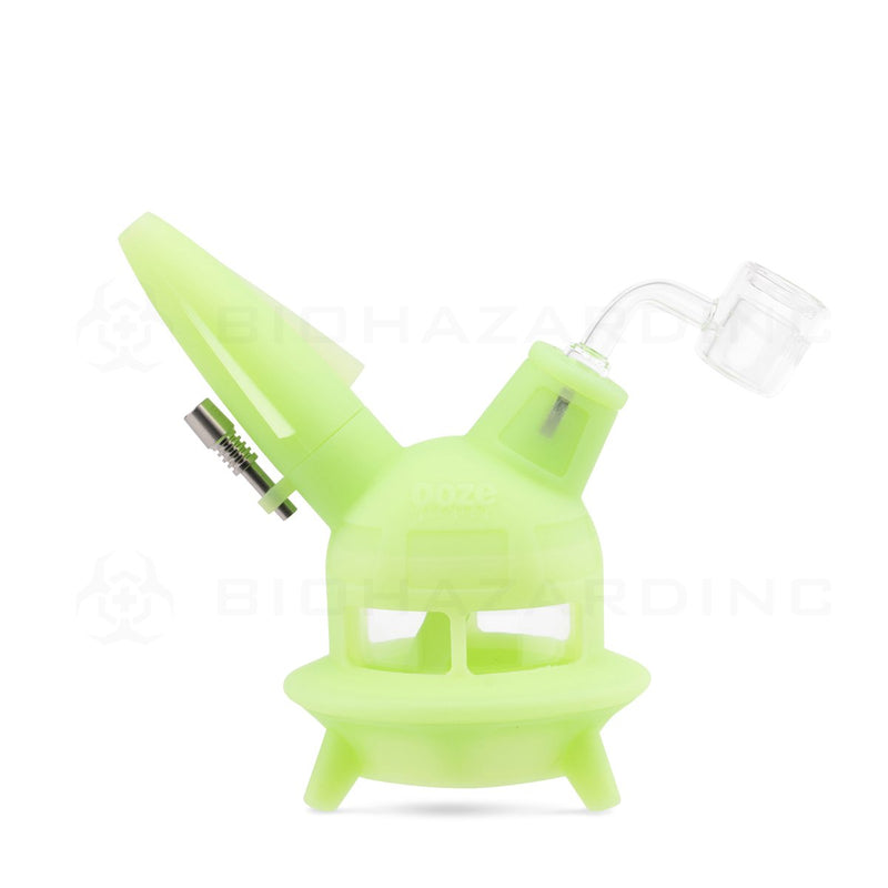 OOZE® | 4-in-1 UFO Hybrid Silicone Nectar Collector & Water Pipe | Glow Green