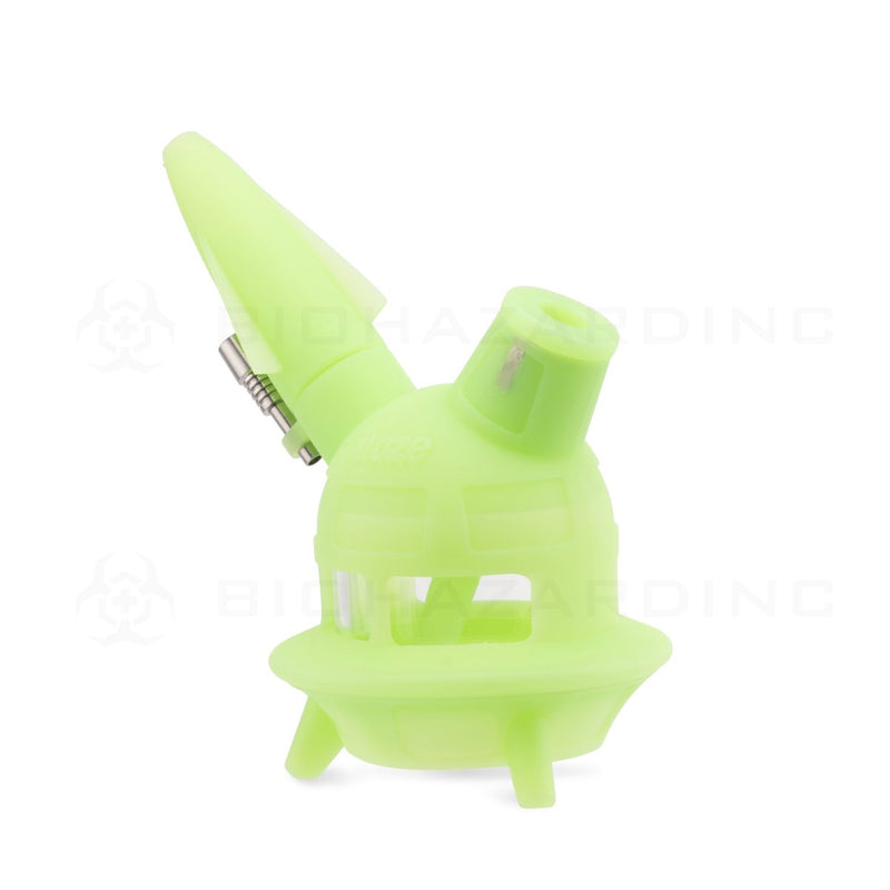 OOZE® | 4-in-1 UFO Hybrid Silicone Nectar Collector & Water Pipe | Glow Green