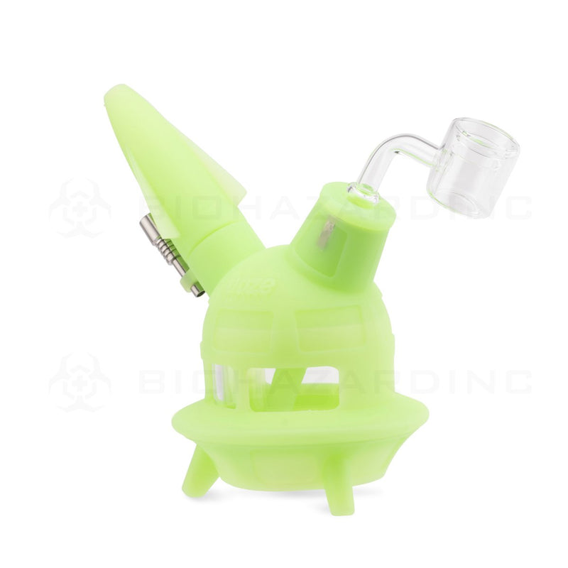 OOZE® | 4-in-1 UFO Hybrid Silicone Nectar Collector & Water Pipe | Glow Green