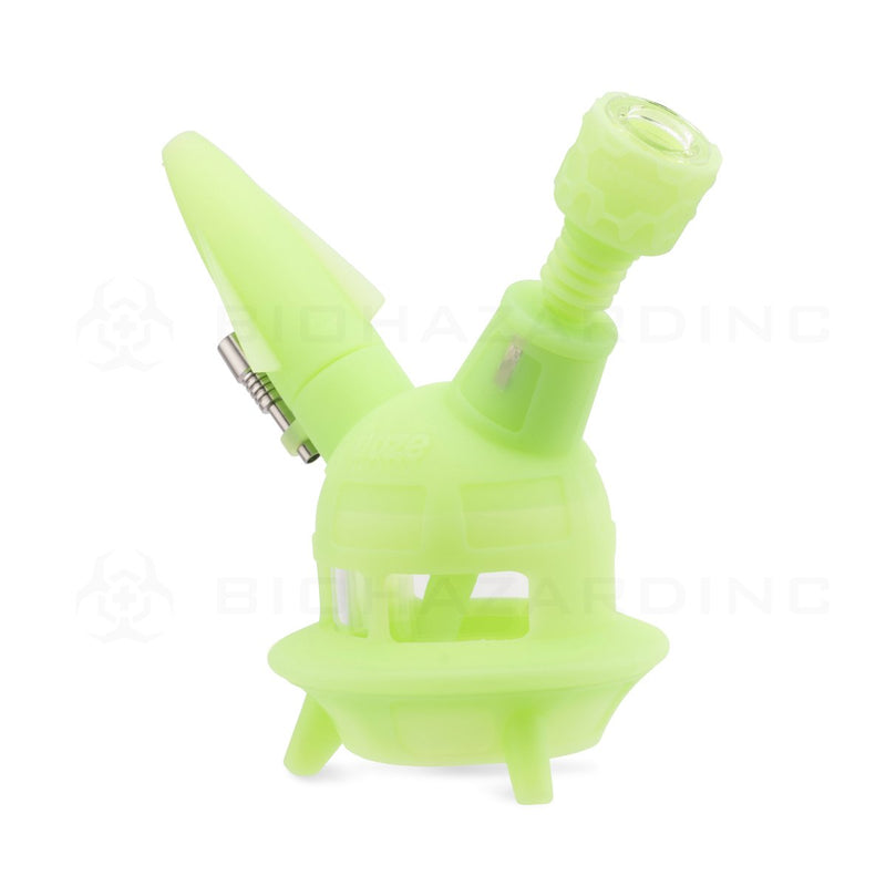 OOZE® | 4-in-1 UFO Hybrid Silicone Nectar Collector & Water Pipe | Glow Green