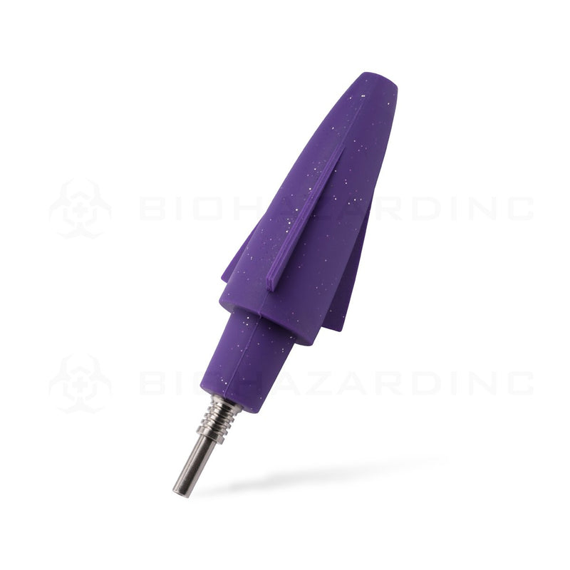 OOZE® | 4-in-1 UFO Hybrid Silicone Nectar Collector & Water Pipe | Shimmer Purple