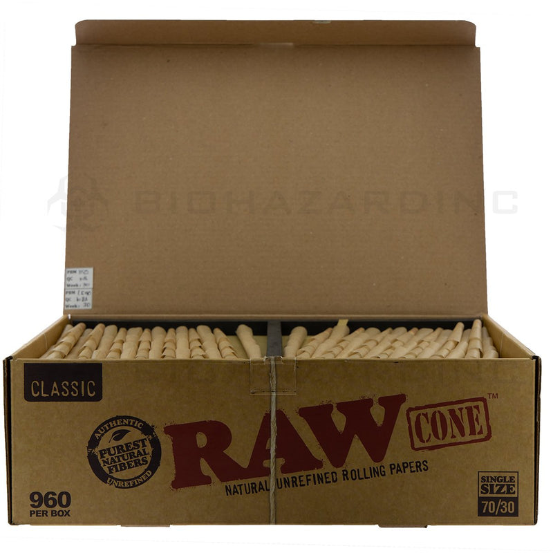 RAW® | Classic Cones Single Size | 960 Count