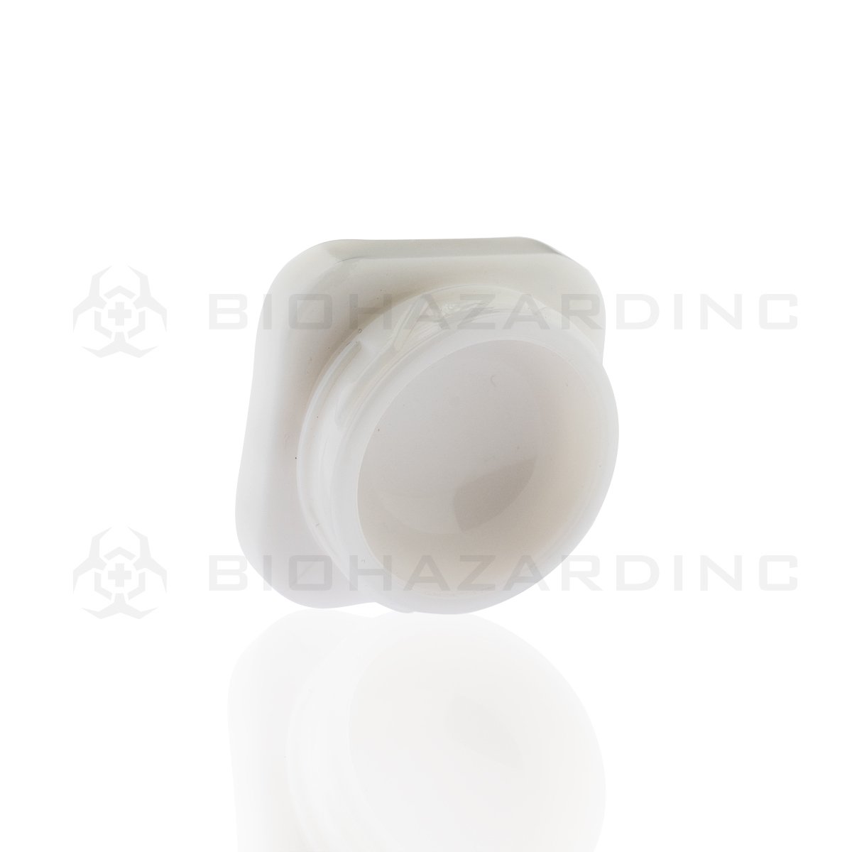 5mL Opaque White Square Glass Concentrate Jars | White Child Resistant Caps Included | 250 Count