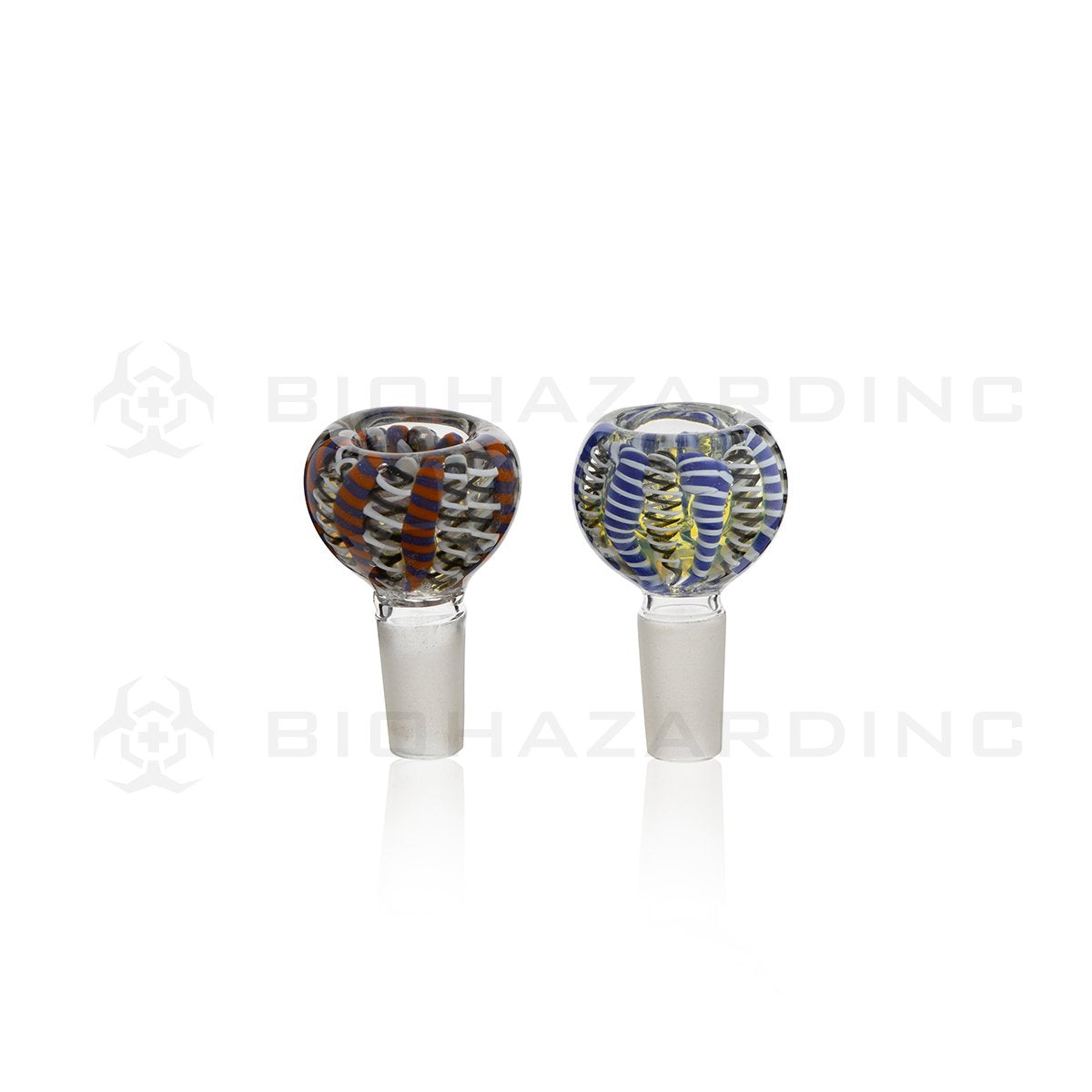 14mm Lattacino with Stripes Bowl - Assorted Colors