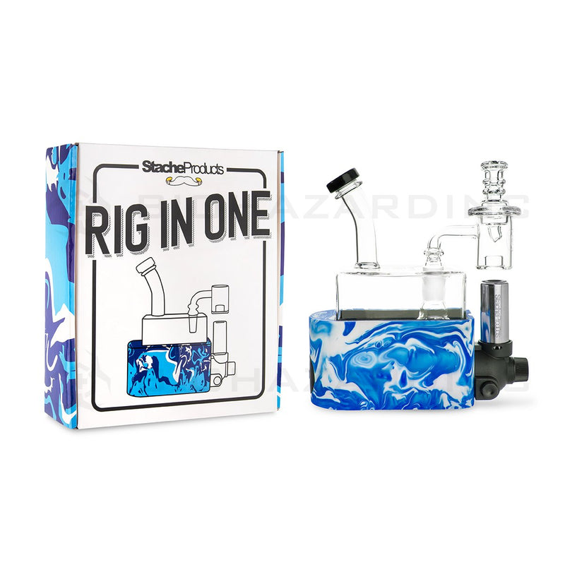 Stache Products | RIO Rig in One Portable Dab Rig | Blue