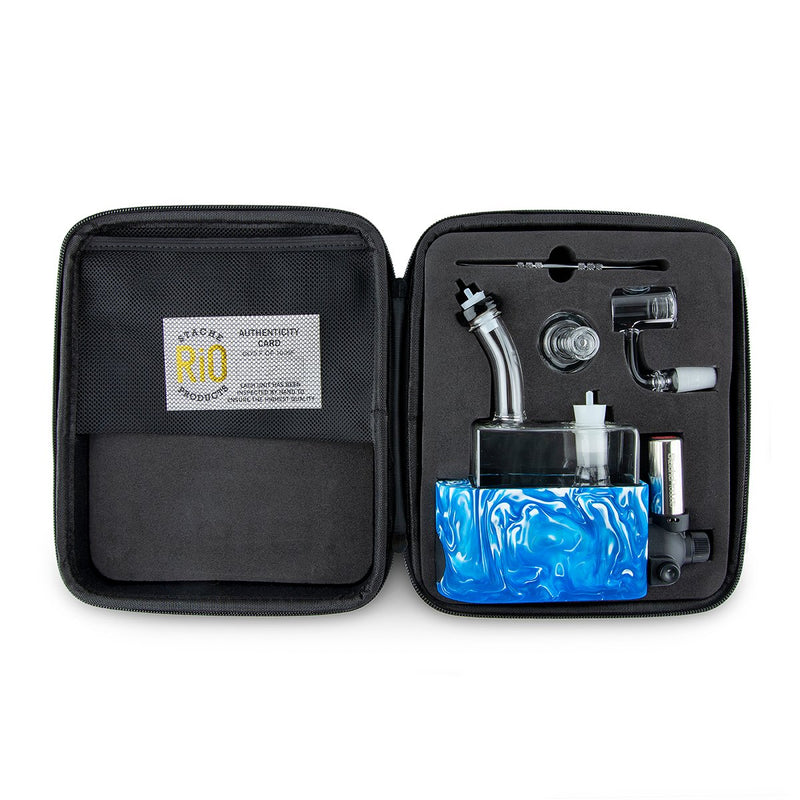 Stache Products | RIO Rig in One Portable Dab Rig | Blue