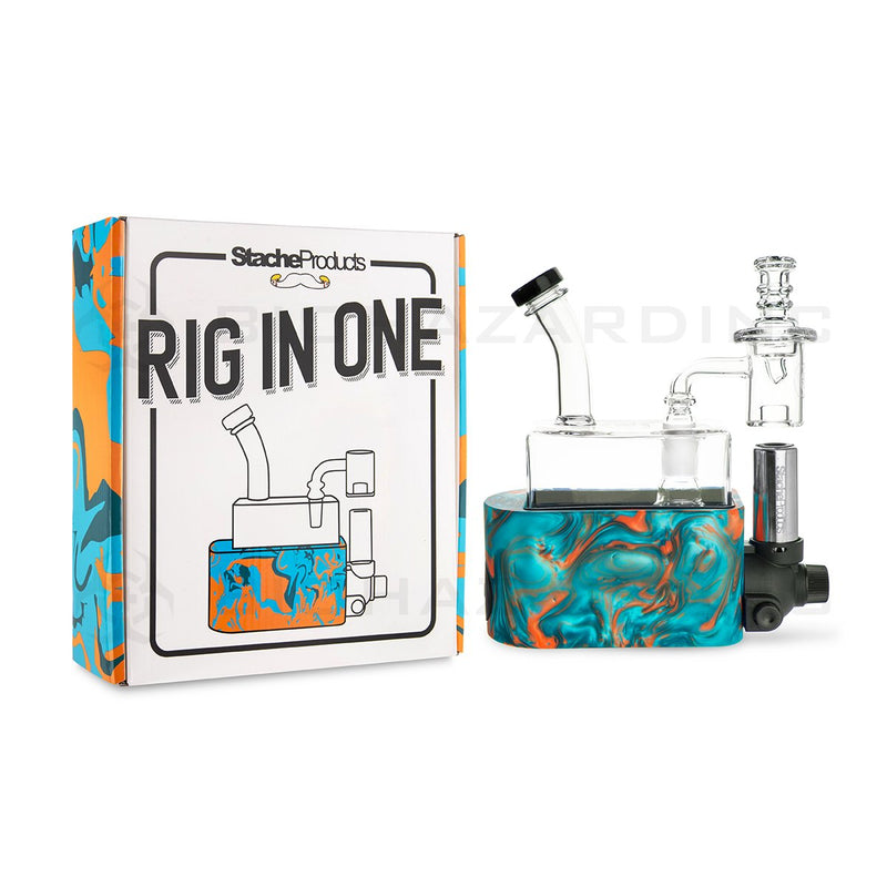 Stache Products | RIO Rig in One Portable Dab Rig | Teal