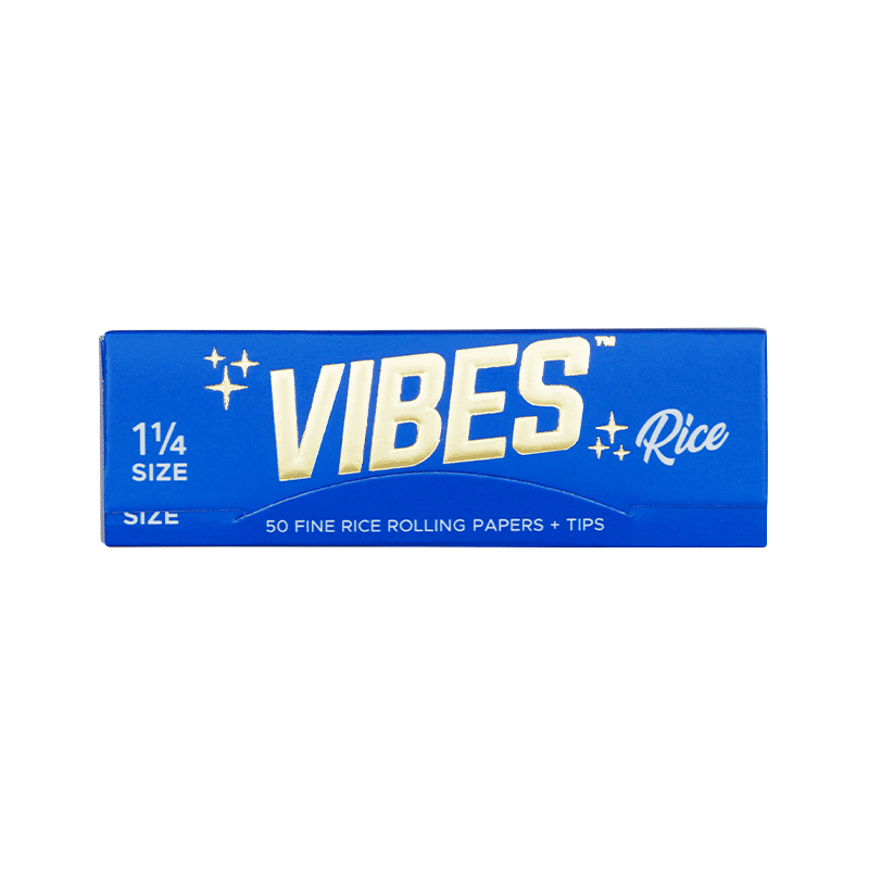 VIBES™ | Fine Rolling Papers 1¼ Rice + Tips | 50 Count