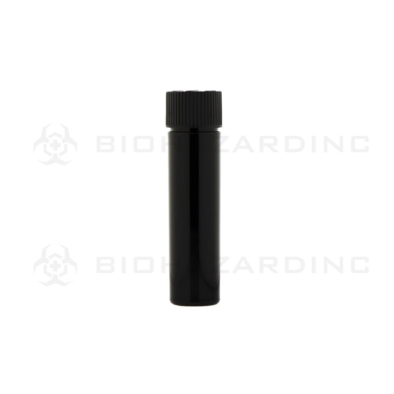 Black Vape Cartridge Tube w/ Black Cap | 72mm - 1,000 Count | Child-Resistant