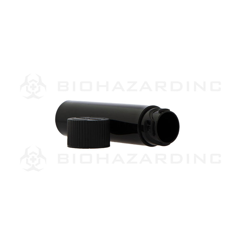 Black Vape Cartridge Tube w/ Black Cap | 72mm - 1,000 Count | Child-Resistant