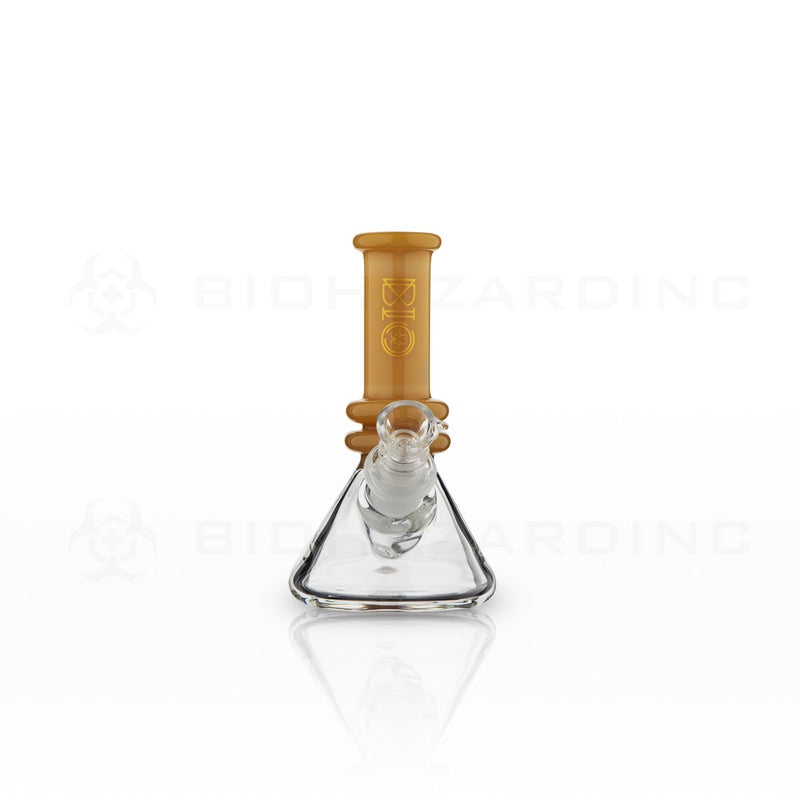 BIO Glass | 5" 25mm x 4mm Classic Mini Beaker Water Pipe | Caramel Gold