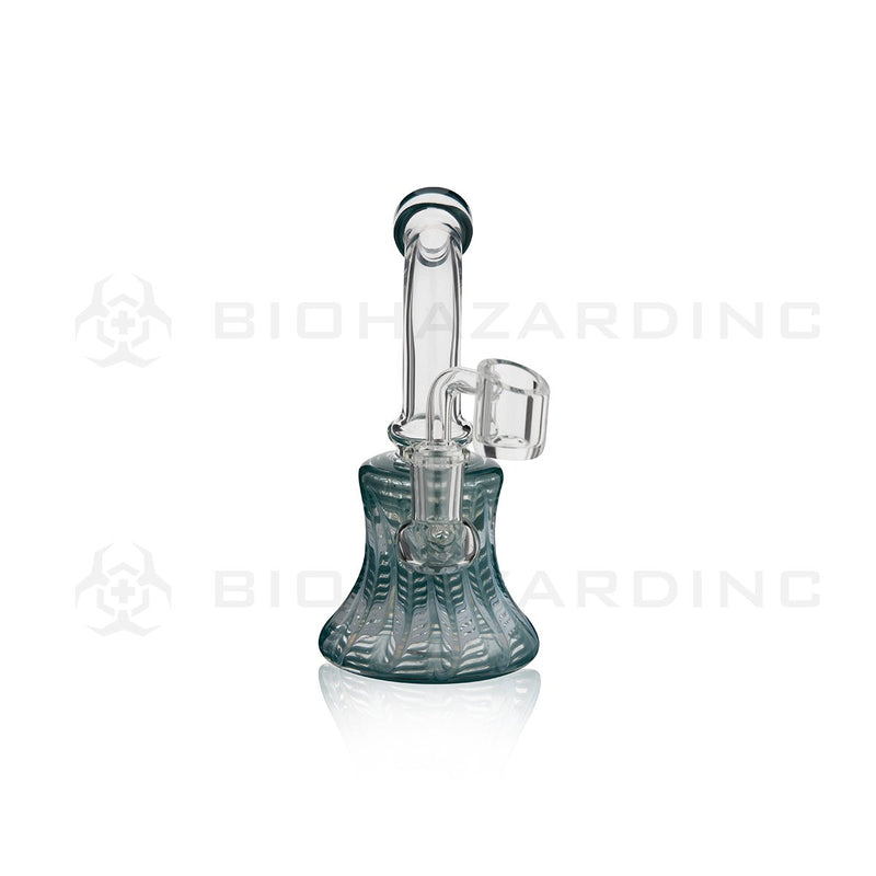 6" Raked Dab Rig / Bong w/ Banger & Bowl - Turquoise