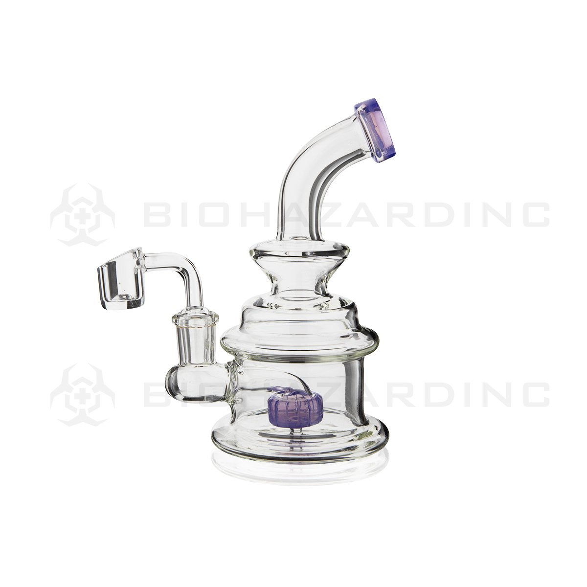 6" Clear Rig | Purple Slyme