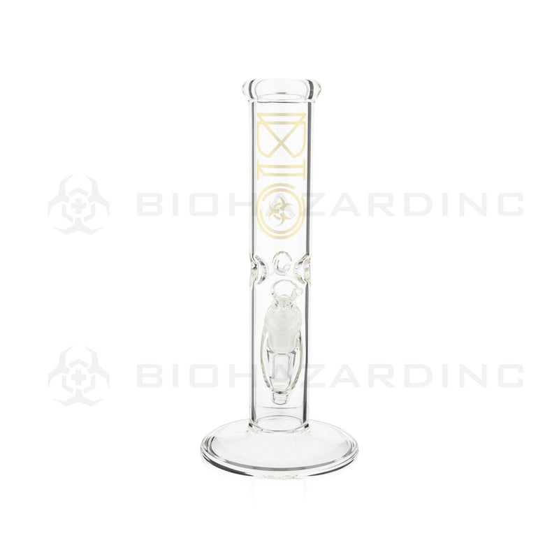 BIO Glass | 12" 50mm x 5mm Classic Straight Water Pipe | Gold