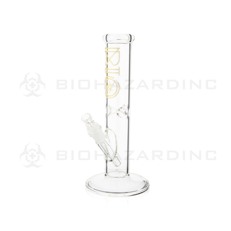 BIO Glass | 12" 50mm x 5mm Classic Straight Water Pipe | Gold