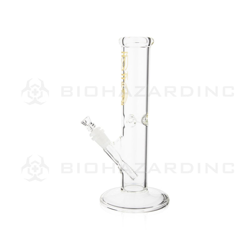 BIO Glass | 12" 50mm x 5mm Classic Straight Water Pipe | Gold