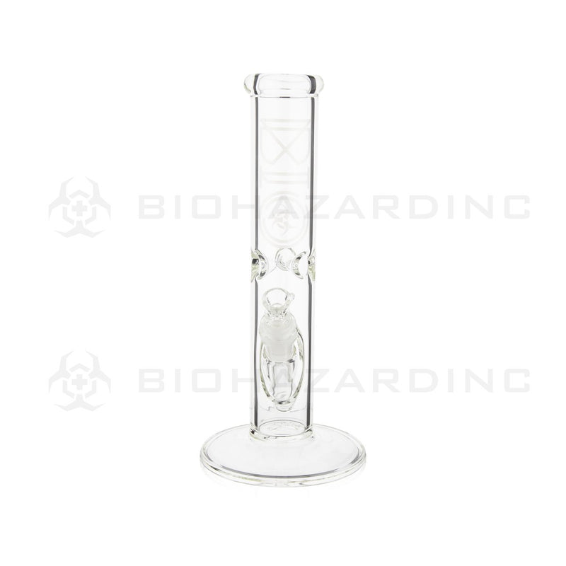 BIO Glass | 12" 50mm x 5mm Classic Straight Water Pipe | Silver