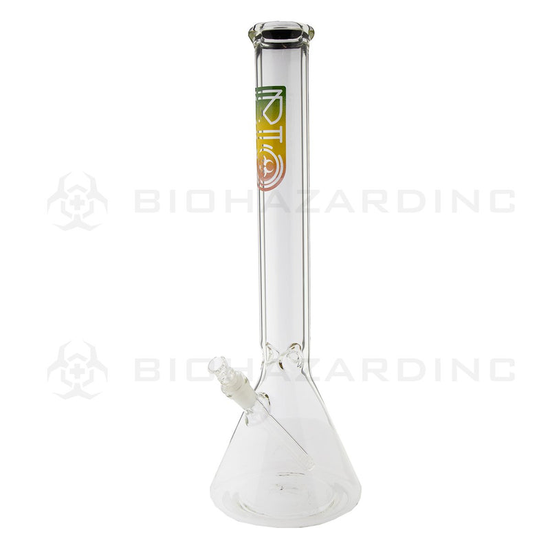 BIO Glass | 18" 50mm x 5mm Classic Beaker Water Pipe | Rasta Logo