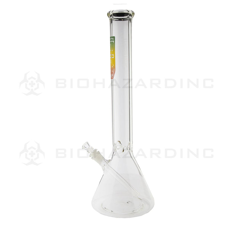 BIO Glass | 18" 50mm x 5mm Classic Beaker Water Pipe | Rasta Logo