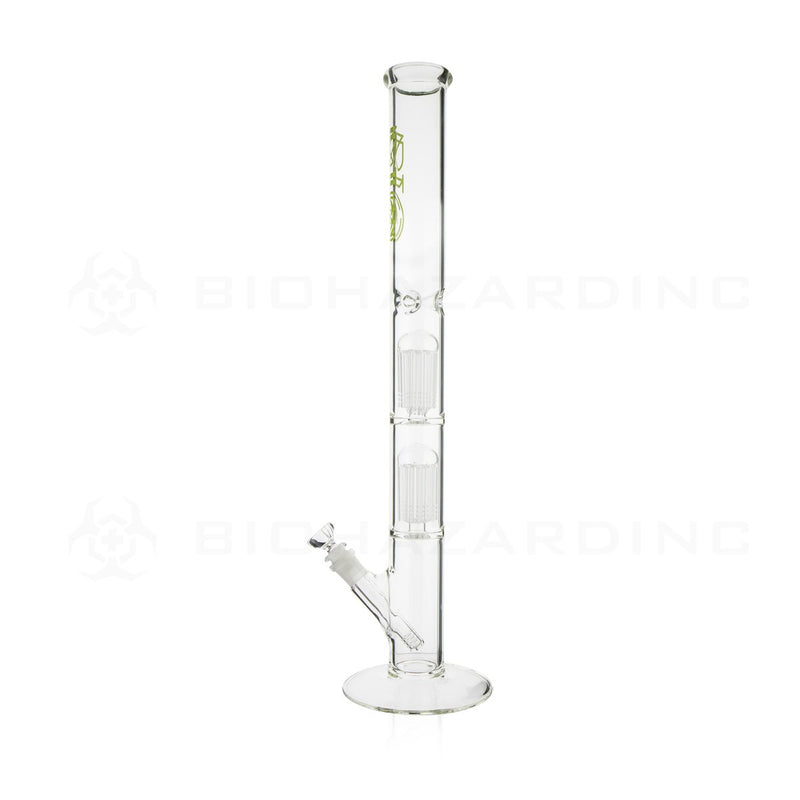 BIO Glass | 22" 50mm x 5mm Double Tree Straight Water Pipe | Green